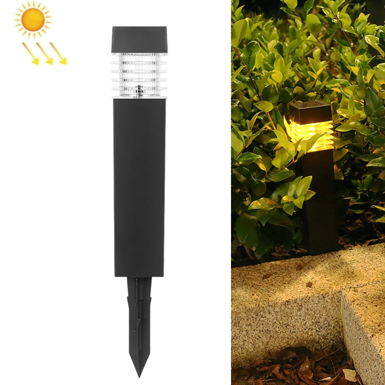 Luz Quadrada Solar Impermeável para Paisagem Exterior, Coluna de Relva, Luz Branca, Luz Amarela, Luz Colorida
