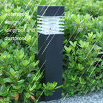 Luz Quadrada Solar Impermeável para Paisagem Exterior, Coluna de Relva, Luz Branca, Luz Amarela, Luz Colorida