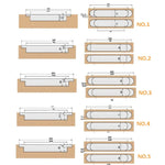 Dobradiça Oculta Ajustável Tridimensional para Porta Dobrável, Nº 1 Prateado Areia 40kg, Nº 2 Prateado Areia 60kg, Nº 3 Prateado Areia 80kg, Nº 4 Prateado Areia 80kg, Nº 5 Prateado Areia 120kg, Nº 1 Preto Fosco 40kg, Nº 2 Preto Fosco 60kg