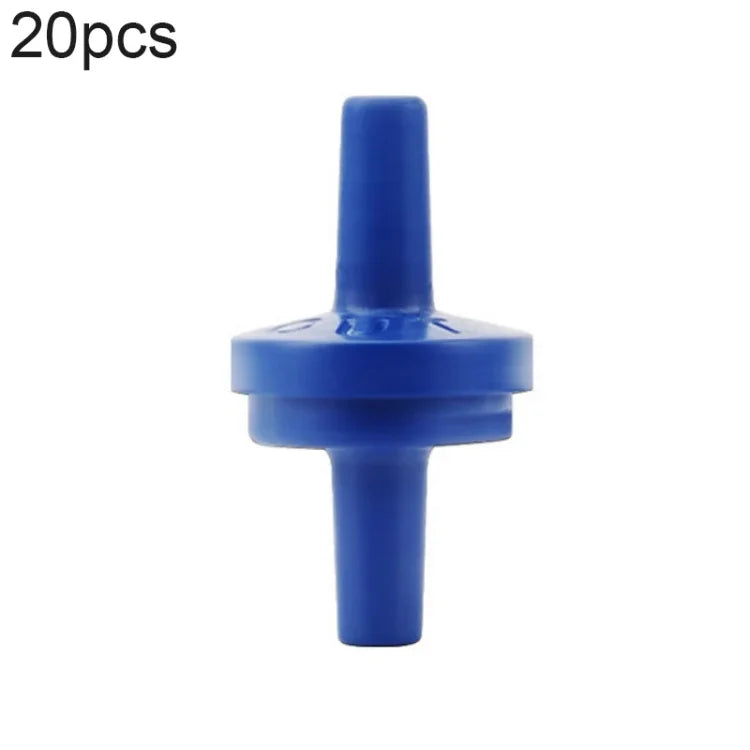 20 Peças de Válvula de Retenção para Traqueia de Bomba de Oxigénio para Aquário, 4mm (Vermelho), 4mm (Preto), 4mm (Branco), 4mm (Azul), 8mm (Vermelho), 10mm (Branco), 12mm (Branco), 4mm (Branco Vermelho)
