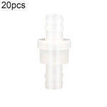 20 Peças de Válvula de Retenção para Traqueia de Bomba de Oxigénio para Aquário, 4mm (Vermelho), 4mm (Preto), 4mm (Branco), 4mm (Azul), 8mm (Vermelho), 10mm (Branco), 12mm (Branco), 4mm (Branco Vermelho)