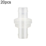 20 Peças de Válvula de Retenção para Traqueia de Bomba de Oxigénio para Aquário, 4mm (Vermelho), 4mm (Preto), 4mm (Branco), 4mm (Azul), 8mm (Vermelho), 10mm (Branco), 12mm (Branco), 4mm (Branco Vermelho)