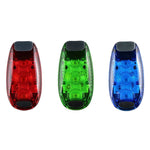 Luz Traseira de Bicicleta para Ciclismo ao Ar Livre, Corrida Noturna, Luz Quente, Cor: 3 LED Vermelho, 3 LED Vermelho, 3 LED Azul, 3 LED Verde, 5 LED Vermelho, 5 LED Azul, 5 LED Verde