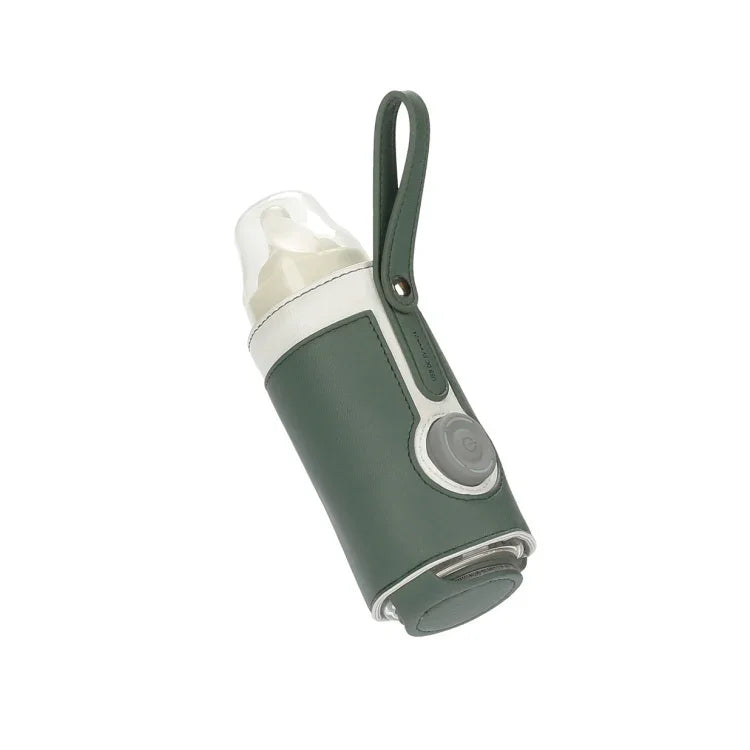 027 Capa de Couro Isolada para Garrafa de Bebé, Bolsa Térmica para Garrafa, Tamanho Único