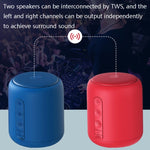 F9 TWS Mini Altifalante Bluetooth Portátil Suporte Cartão TF, Sem FM-Preto, Sem FM-Azul, Sem FM-Vermelho