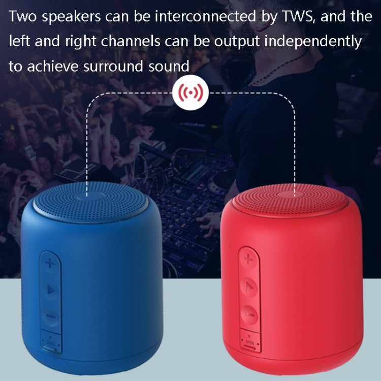 F9 TWS Mini Altifalante Bluetooth Portátil Suporte Cartão TF, Sem FM-Preto, Sem FM-Azul, Sem FM-Vermelho