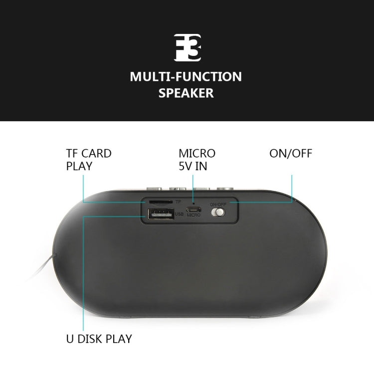 F3 Altifalante Bluetooth Mini Retro Grão de Madeira Suporte Cartão TF, Grão Escuro, Grão Claro