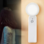 Luz Noturna Inteligente de Indução Corporal Humana LED 1,2W com Carregamento USB, Luz Quente com Sensor, Luz Branca com Sensor
