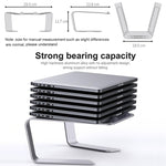 Suporte Elevatório para Portátil com Dissipação de Calor em Liga de Alumínio BONERUY P49