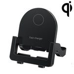 Carregador Rápido Sem Fios Vertical KH-18 15W com Suporte para Telemóvel, Preto, Branco