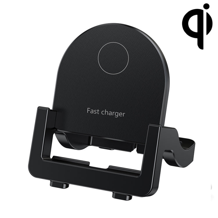Carregador Rápido Sem Fios Vertical KH-18 15W com Suporte para Telemóvel, Preto, Branco