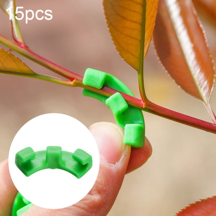 HF-09 Plant Bending Control Growth Training Clip Garden Decoration, 15 PCS