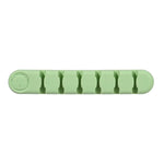 Dispositivo de Organização e Fixação de Cabos de Dados de Secretária em Silicone com 6 Furos Urso, 6 Furos