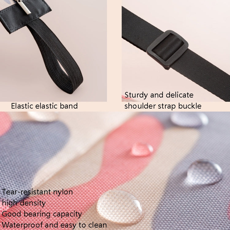 Saco de Compras Dobrável Bolsa de Ombro Portátil para Viagem, Azul Marinho, Rosa Colorido, Leopardo Preto, Padrão de Losangos, Padrão de Flor Grande