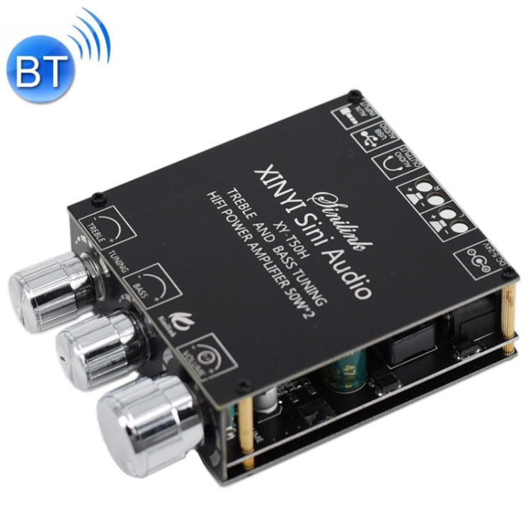 Módulo de Placa de Potência Digital Estéreo com Bluetooth 5.0 e Ajuste de Nível Prévio XINYI Sini T50H, Sini T50H