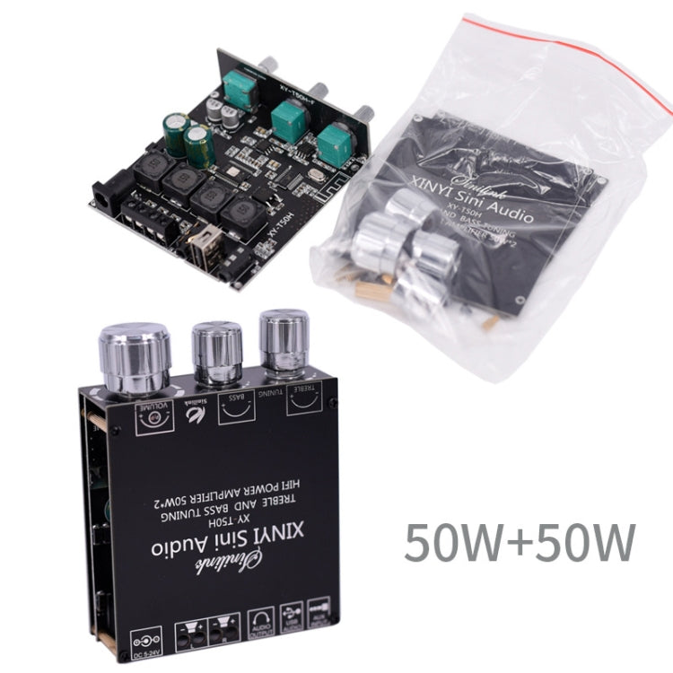 Módulo de Placa de Potência Digital Estéreo com Bluetooth 5.0 e Ajuste de Nível Prévio XINYI Sini T50H, Sini T50H