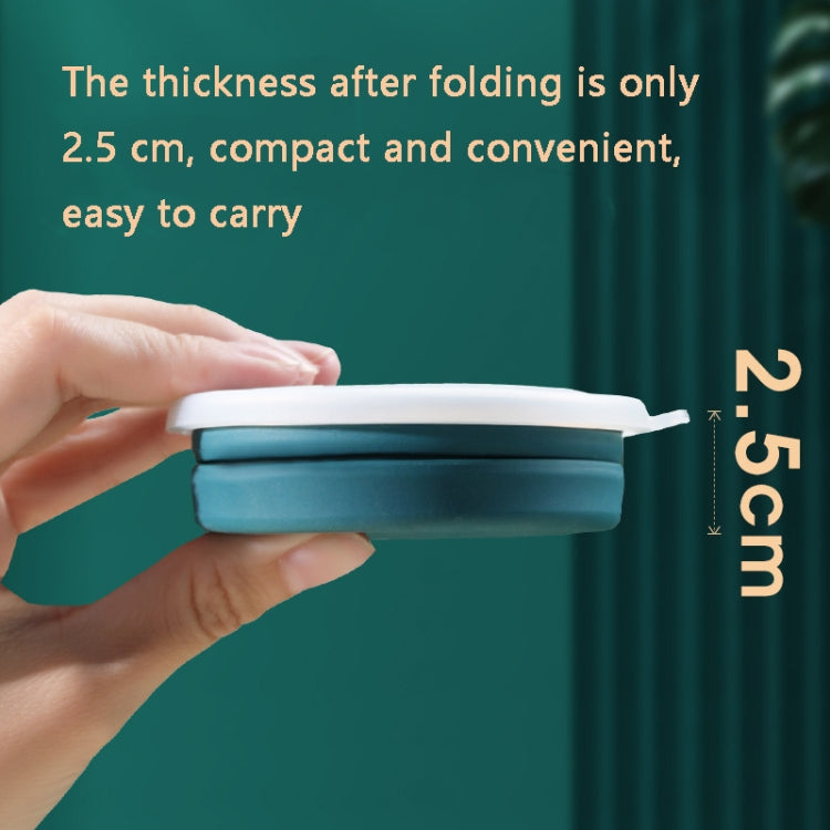 Copo de Água Dobrável Portátil de Silicone AK1313 320ml com Tampa, Azul, Rosa, Cinzento, Branco