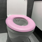 Lava Assento Sanitário com Adesivo Térmico EVA, Amarelo, Verde, Azul, Rosa