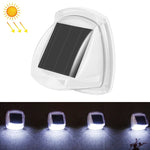Luz de Parede Solar Impermeável para Pátio Exterior com 8 LEDs, Luz Branca, Luz Quente