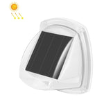 Luz de Parede Solar Impermeável para Pátio Exterior com 8 LEDs, Luz Branca, Luz Quente