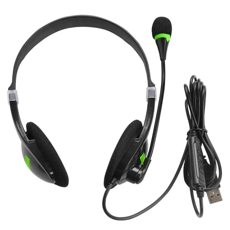 USB440 Universal USB Computer Cable Head Wearable Electricity Music Voice Headphones
