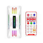 COOLMOON CM-MPAC Ventoinha de Arrefecimento PWM 5V ARGB Controlo Remoto Para Caixa de PC, Estilo:, 4 em 1 (Branco), 4 em 1 (Preto), Controlador 3 em 1 (Branco), Controlador 3 em 1 (Preto)