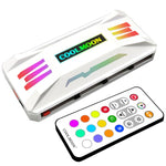 COOLMOON CM-MPAC Ventoinha de Arrefecimento PWM 5V ARGB Controlo Remoto Para Caixa de PC, Estilo:, 4 em 1 (Branco), 4 em 1 (Preto), Controlador 3 em 1 (Branco), Controlador 3 em 1 (Preto)