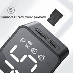 ZXL-G50 Mini Espelho Alarme Altifalante Bluetooth Suporte Cartão TF, ZXL-G50 Preto, ZXL-G50 Branco, ZXL-G50 Rosa