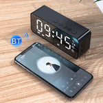 ZXL-G50 Mini Espelho Alarme Altifalante Bluetooth Suporte Cartão TF, ZXL-G50 Preto, ZXL-G50 Branco, ZXL-G50 Rosa
