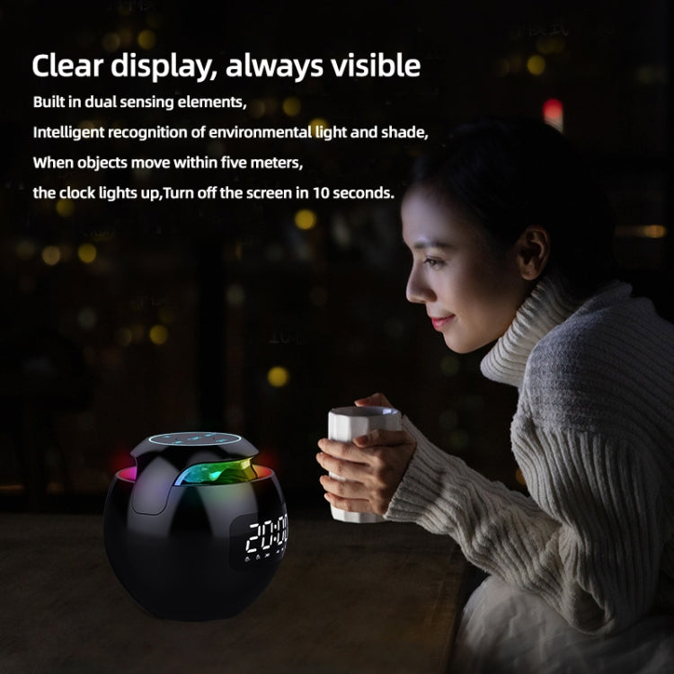 ZXL-G90 Altifalante Bluetooth Portátil Bola Colorida, Estilo:, Versão Relógio (Branco), Versão Sensor (Preto), Versão Relógio (Rosa), Versão Sensor (Branco), Versão Sensor (Rosa)