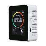 Medidor de CO2 com Exibição de Temperatura e Humidade, Detector de Qualidade do Ar de Dióxido de Carbono, 3 em 1 Semicondutor