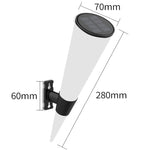Lâmpada Solar de Parede Circular em Forma de Cone N231 para Jardim e Paisagem Exterior, Estilo:, Luzes de Cordão, Luz Colorida