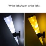 Lâmpada Solar de Parede Circular em Forma de Cone N231 para Jardim e Paisagem Exterior, Estilo:, Luzes de Cordão, Luz Colorida