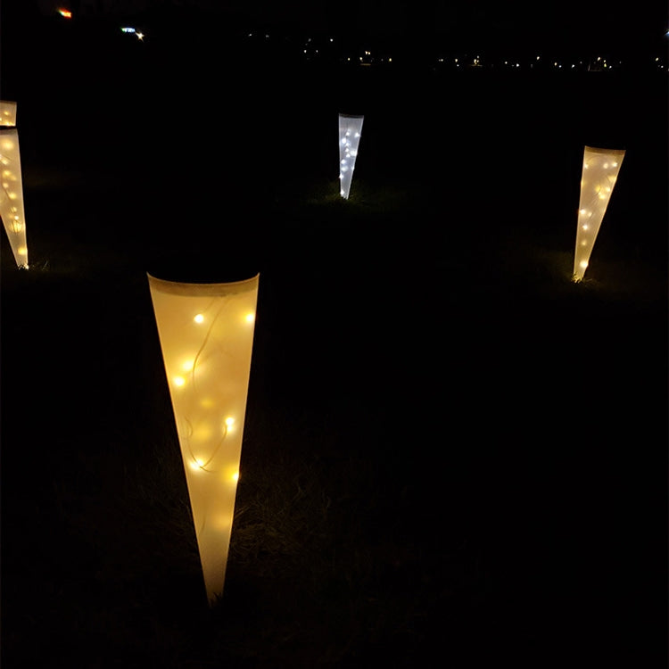 Lâmpada Solar de Parede Circular em Forma de Cone N231 para Jardim e Paisagem Exterior, Estilo:, Luzes de Cordão, Luz Colorida