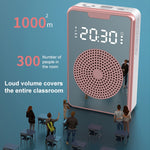 ZXL-H3 Amplificador Microfone de Ensino Portátil com Exibição de Tempo, Especificação:, H3 Com Fios (Preto), H3 Com Fios (Branco), H3 Com Fios (Ouro Rosa), H3 Sem Fios (Preto), H3 Sem Fios (Branco), H3 Sem Fios (Ouro Rosa)