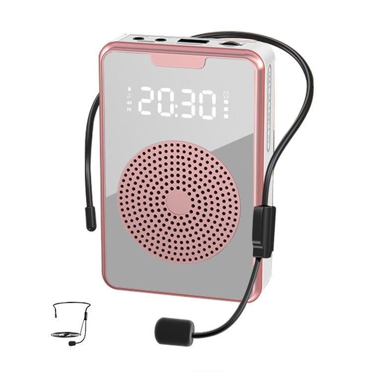 ZXL-H3 Amplificador Microfone de Ensino Portátil com Exibição de Tempo, Especificação:, H3 Com Fios (Preto), H3 Com Fios (Branco), H3 Com Fios (Ouro Rosa), H3 Sem Fios (Preto), H3 Sem Fios (Branco), H3 Sem Fios (Ouro Rosa)