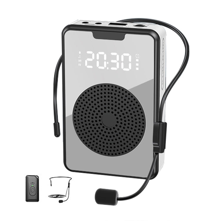 ZXL-H3 Amplificador Microfone de Ensino Portátil com Exibição de Tempo, Especificação:, H3 Com Fios (Preto), H3 Com Fios (Branco), H3 Com Fios (Ouro Rosa), H3 Sem Fios (Preto), H3 Sem Fios (Branco), H3 Sem Fios (Ouro Rosa)
