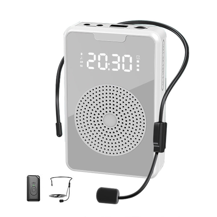 ZXL-H3 Amplificador Microfone de Ensino Portátil com Exibição de Tempo, Especificação:, H3 Com Fios (Preto), H3 Com Fios (Branco), H3 Com Fios (Ouro Rosa), H3 Sem Fios (Preto), H3 Sem Fios (Branco), H3 Sem Fios (Ouro Rosa)