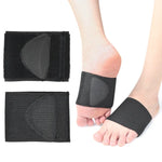 Suporte para Pé Plano Almofada Semicircular Bandagem Elástica Almofada para Pé, Preto S, Preto M, Preto L
