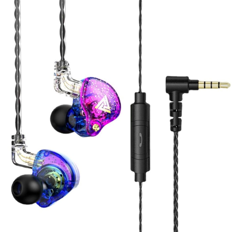 QKZ AK6 PRO Auriculares Intra-auriculares com Fio HiFi Subwoofer com Microfone, Colorido, Preto, Branco, Verde