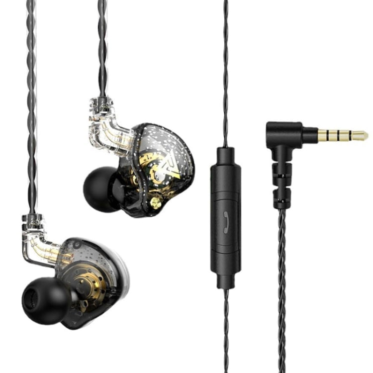 QKZ AK6 PRO Auriculares Intra-auriculares com Fio HiFi Subwoofer com Microfone, Colorido, Preto, Branco, Verde