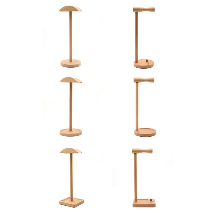 Suporte de Mesa para Auscultadores em Madeira Maciça AM-EJZJ001, Estilo:, B, C, D, E, F