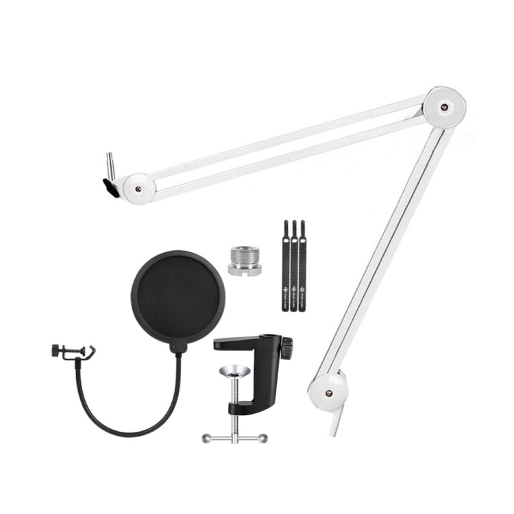 Suporte de Secretária para Microfone com Braço Cantilever e Suporte Giratório de 360 Graus, GAZ-40P W, GAZ-40P B, GAZ-40 W, GAZ-40 B
