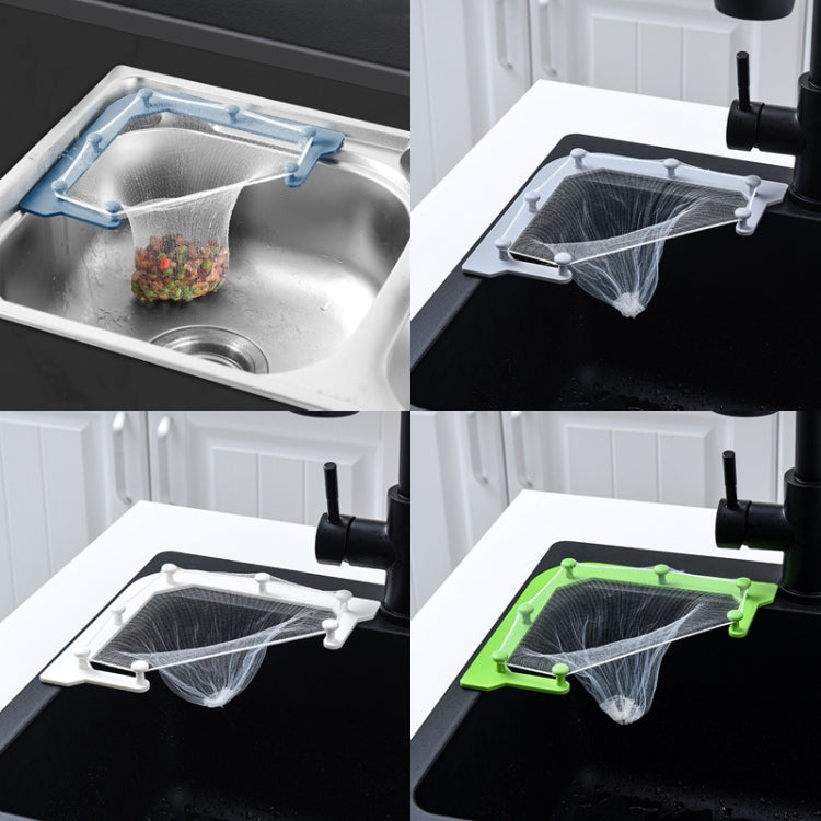 VIB-888 Suporte de Drenagem em Rede Triangular para Pia de Cozinha, Azul, Cinzento, Branco, Verde Escuro