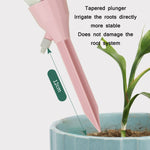 Dispositivo automático de rega por gotejamento ajustável para plantas em vaso doméstico, 10 unidades, Rosa, Verde, Bege Branco