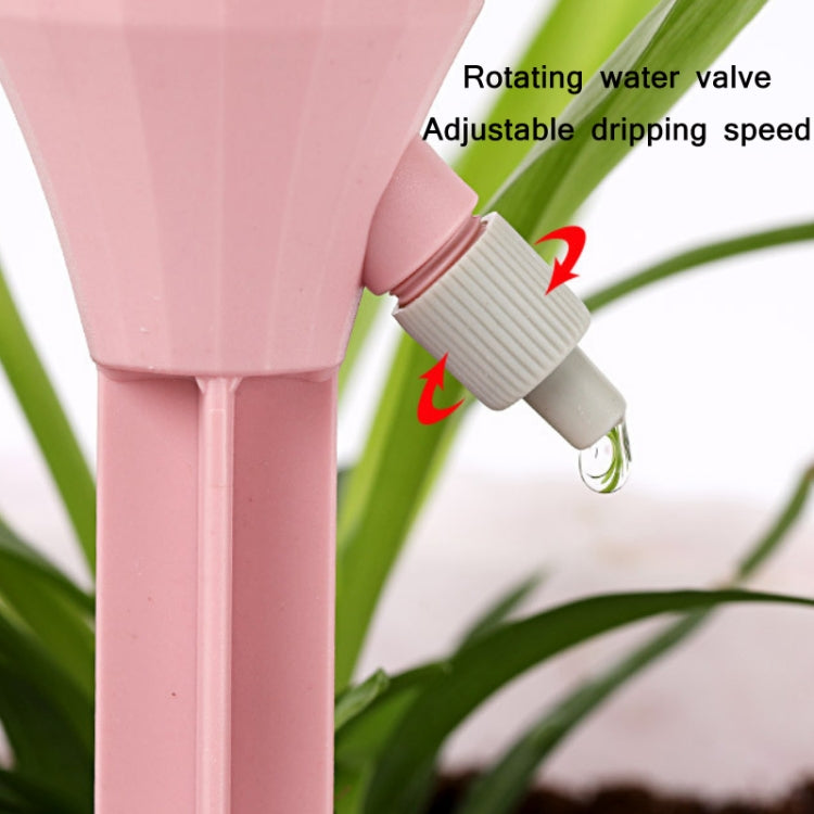 Dispositivo automático de rega por gotejamento ajustável para plantas em vaso doméstico, 10 unidades, Rosa, Verde, Bege Branco