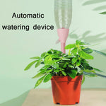 Dispositivo automático de rega por gotejamento ajustável para plantas em vaso doméstico, 10 unidades, Rosa, Verde, Bege Branco