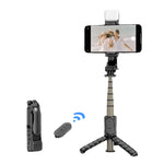 Mini Bastão Selfie Integrado Multifuncional Bluetooth, Especificação:, Q11S 76cm com Luz de Preenchimento, Q10S 70cm com Luz de Preenchimento, Q11 74CM sem Luz de Preenchimento, Q10 68CM sem Luz de Preenchimento