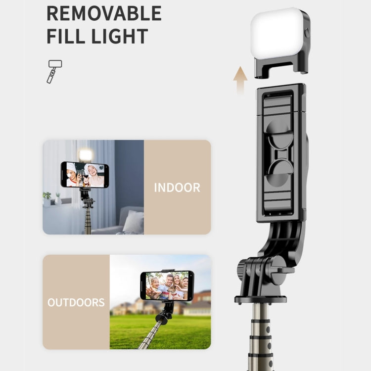 Mini Bastão Selfie Integrado Multifuncional Bluetooth, Especificação:, Q11S 76cm com Luz de Preenchimento, Q10S 70cm com Luz de Preenchimento, Q11 74CM sem Luz de Preenchimento, Q10 68CM sem Luz de Preenchimento
