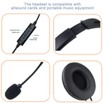 Auscultadores com Fios e Microfone para Cabeça, Estilo:, GAE-440 A, GAE-440 B, GAE-109